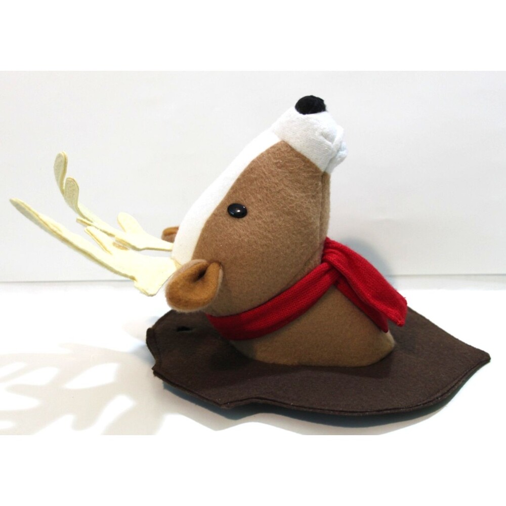 Gemmy Animated Singing Deer Head Plush 2017 Wall Mounted Holiday Trophy Decor - Picture 2 of 9